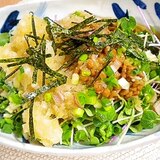 夏にピッタリ！さっぱりネバネバおろし納豆そば